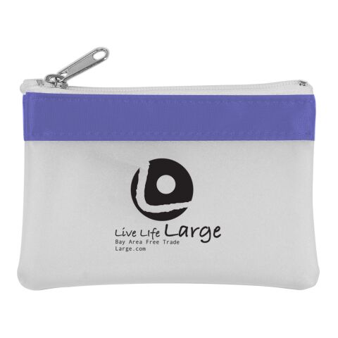 Zippered Coin Pouch White | No Imprint | not available | not available