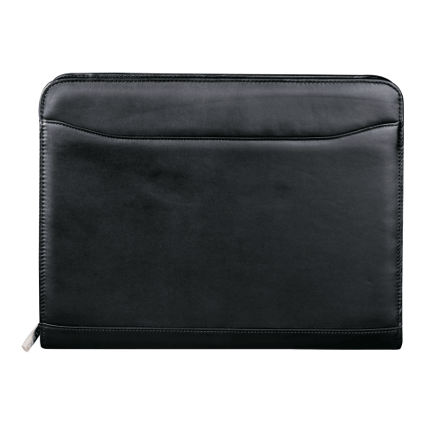Millennium Leather Zippered Padfolio Standard | Black | No Imprint | not available | not available
