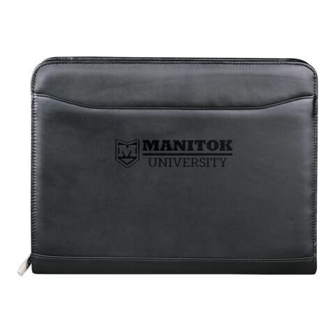 Millennium Leather Zippered Padfolio Black | No Imprint | not available | not available