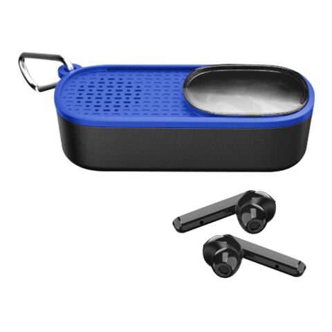 Power Slide Wireless Earbuds &amp; Speaker Black/Royal Blue | No Imprint | not available | not available
