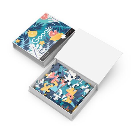 120 Piece Jigsaw Puzzle White | 4 Color Process | Front | 11.37 Inches × 7.79 Inches