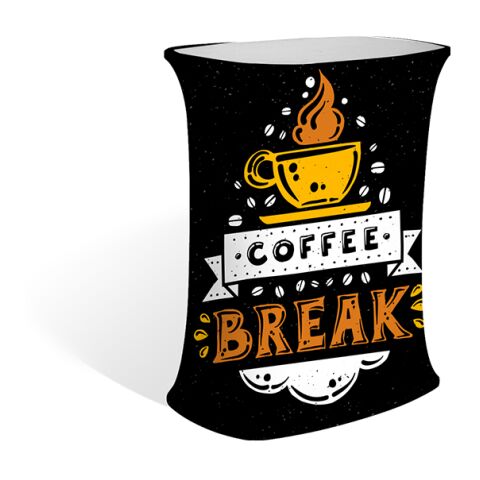 Square Popup Booth White | 1-color Sublimation Process | Side1 | 23.50 Inches × 37.80 Inches