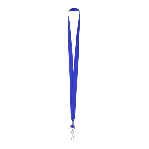 Polyester Lanyard With J-Hook Royal Blue | Silk Screen | Location 1 | 0.50 Inches × 29.50 Inches