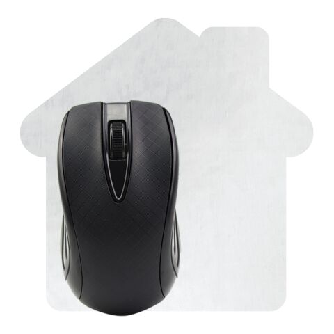 House Shaped Dye Sublimated Computer Mouse Pad White | No Imprint | not available | not available