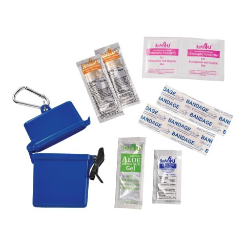Trek 8-Piece Waterproof First Aid Kit Standard | Royal Blue | No Imprint | not available | not available
