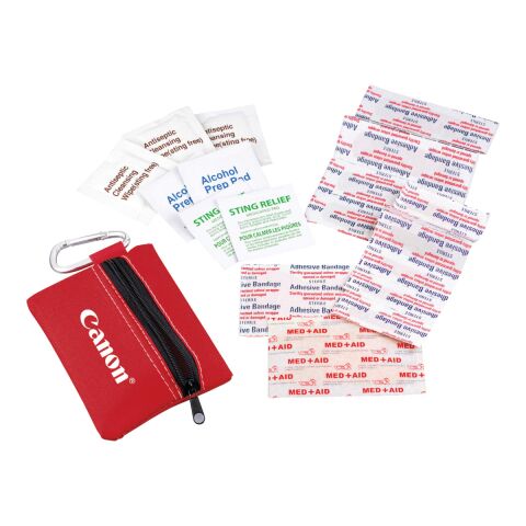 Zippered 20-Piece First Aid Pouch Red | No Imprint | not available | not available