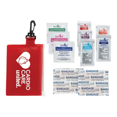 On The Go 12-Piece First Aid Pack Standard | Red | No Imprint | not available | not available