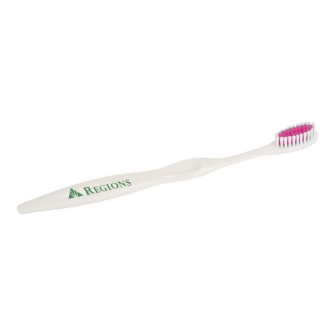 Value Adult Wellness 3-Piece Kit Pink | 1 color Screen Print |  - Centered On Toothbrush | 2.25 Inches × 0.25 Inches