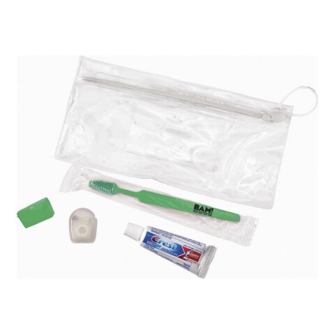 Adult Wellness 5-Piece Kit Green | 1 color Screen Print |  - Centered On Pouch | 3.25 Inches × 3.25 Inches