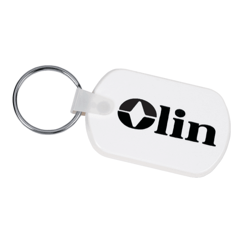 Rectangular Soft Key Tag Standard | White | No Imprint | not available | not available
