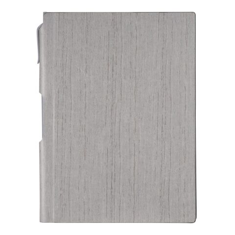 6&quot; x 8.5&quot; Bari Notebook with Pen Standard | Gray | No Imprint | not available | not available