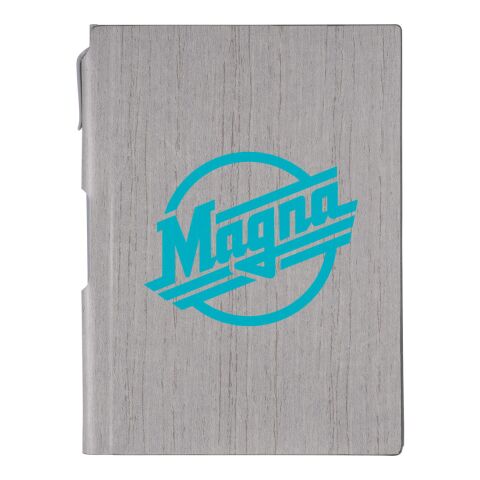 6&quot; x 8.5&quot; Bari Notebook with Pen Gray | No Imprint | not available | not available