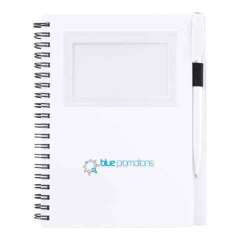 5.5&quot; x 7&quot; Star Spiral Notebook w/Pen Standard | White | No Imprint | not available | not available