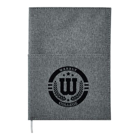 5&quot;x 7&quot; Canvas Pocket Refillable Notebook Standard | Black | No Imprint | not available | not available