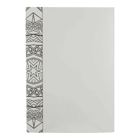 5.5&quot; x 8.5&quot; Doodle Coloring Notebook Standard | Black | No Imprint | not available | not available