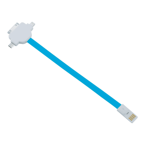 Neo 3-in-1 Charging Cable Neon Blue | No Imprint | not available | not available