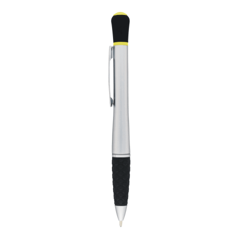 Stellar Ballpoint Pen-Highlighter Standard | Silver w- Yellow | No Imprint | not available | not available