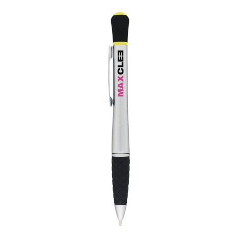 Stellar Ballpoint Pen-Highlighter Standard | Silver w-Yellow | No Imprint | not available | not available