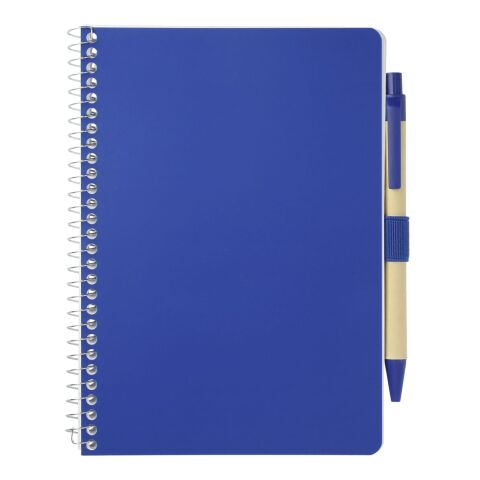 5” x 7” FSC® Mix Spiral Notebook with Pen Standard | Translucent Blue | No Imprint | not available | not available