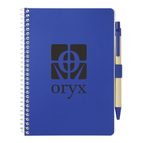 5” x 7” FSC® Mix Spiral Notebook with Pen Blue | No Imprint | not available | not available