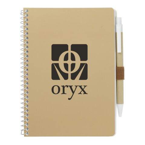 5” x 7” FSC® Mix Spiral Notebook with Pen Standard | Natural | No Imprint | not available | not available
