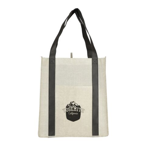 Neptune Recycled Non-Woven Grocery Tote Black | No Imprint | not available | not available