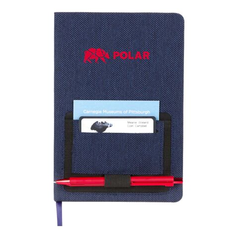 5.5” x 8.5” Vila Recycled PET Bound Notebook Navy | No Imprint | not available | not available