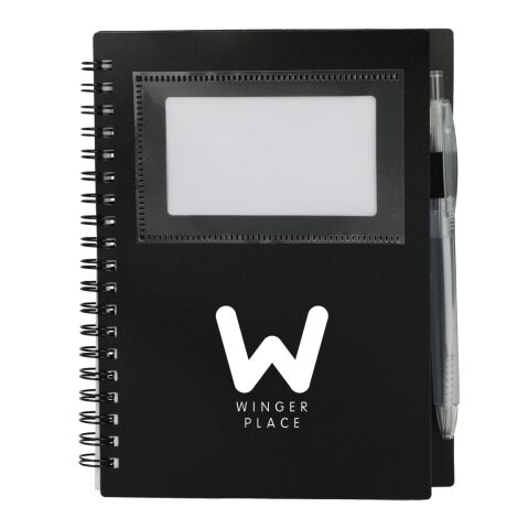 5&quot; x 7&quot; FSC® Recycled Star Spiral Notebook with Pe Black | No Imprint | not available | not available