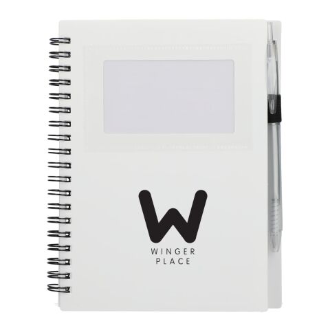 5&quot; x 7&quot; FSC® Recycled Star Spiral Notebook with Pe White | No Imprint | not available | not available
