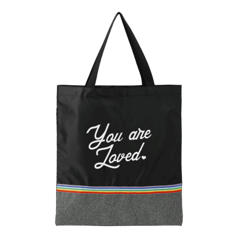 Rainbow RPET Convention Tote Standard | Black | No Imprint | not available | not available