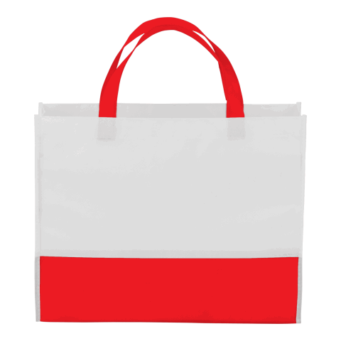 ColorBlock Shopper Tote Red | No Imprint | not available | not available