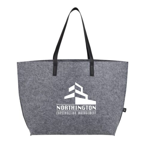 Recycled Felt Shoulder Tote Charcoal | No Imprint | not available | not available