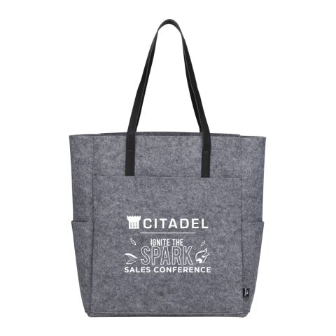 Recycled Felt Tall Shopper Tote Charcoal | No Imprint | not available | not available
