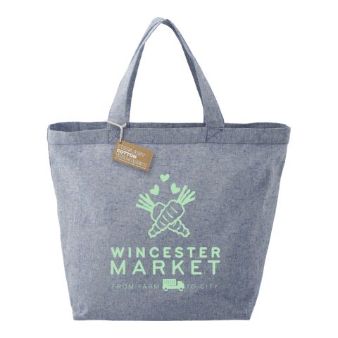 Recycled 5oz Cotton Twill Grocery Tote Standard | Blue | No Imprint | not available | not available