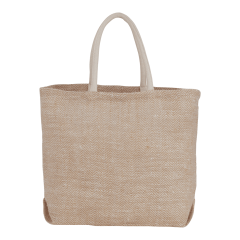 Herringbone Jute Tote Natural | No Imprint | not available | not available
