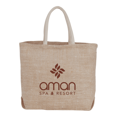 Herringbone Jute Tote Standard | Natural | No Imprint | not available | not available