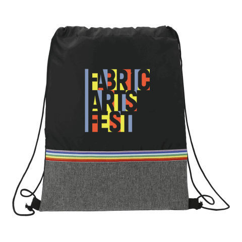 Rainbow RPET Drawstring Bag Standard | Black | No Imprint | not available | not available