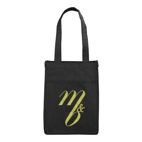 Non-Woven Gift Tote with Pocket Black | No Imprint | not available | not available