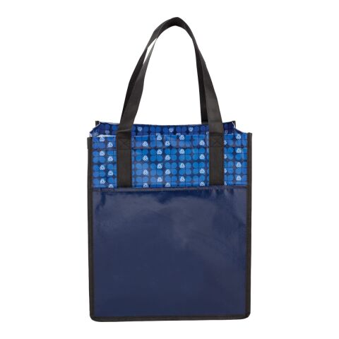 Big Grocery Laminated Non-Woven Tote Standard | Navy | No Imprint | not available | not available