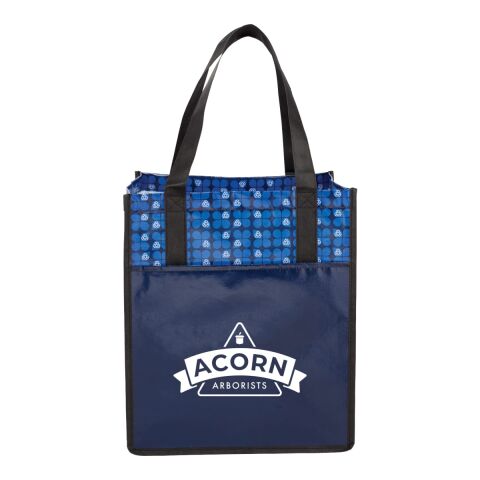Big Grocery Laminated Non-Woven Tote Standard | Navy | No Imprint | not available | not available