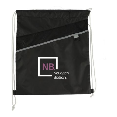Combo Recycled Drawstring Bag Standard | Black | No Imprint | not available | not available