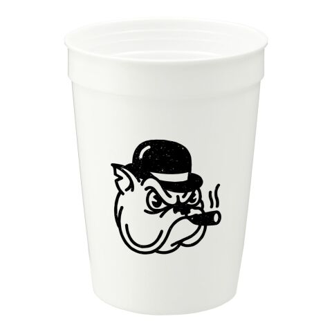 Solid 12oz Stadium Cup Standard | White | No Imprint | not available | not available