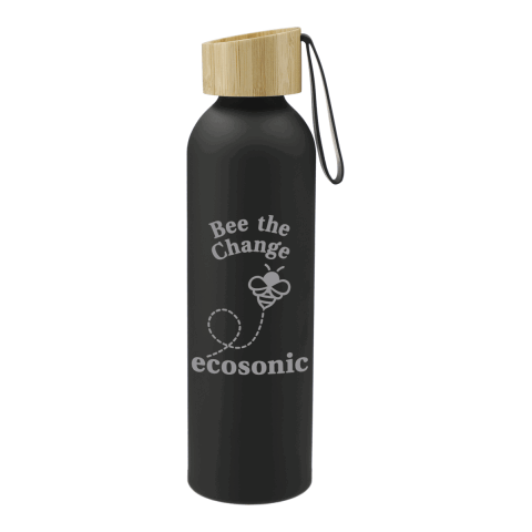 Ryze 22oz Aluminum Sports Bottle w/ Bamboo lid Standard | Black | No Imprint | not available | not available