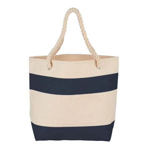 Rope Handle 16oz Cotton Canvas Tote Standard | Navy | No Imprint | not available | not available