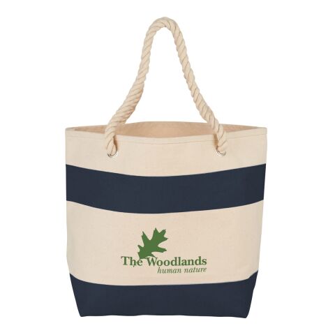 Rope Handle 16oz Cotton Canvas Tote Standard | Navy | No Imprint | not available | not available