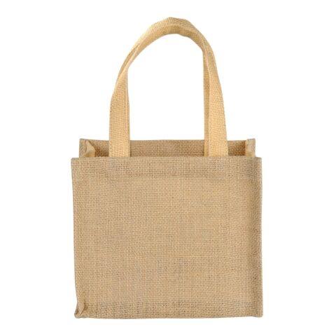 Mini Jute Gift Tote Standard | White | No Imprint | not available | not available