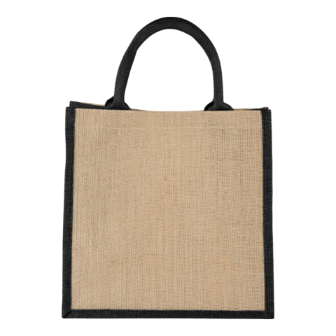 Medium Jute Gift Tote Standard | Black | No Imprint | not available | not available