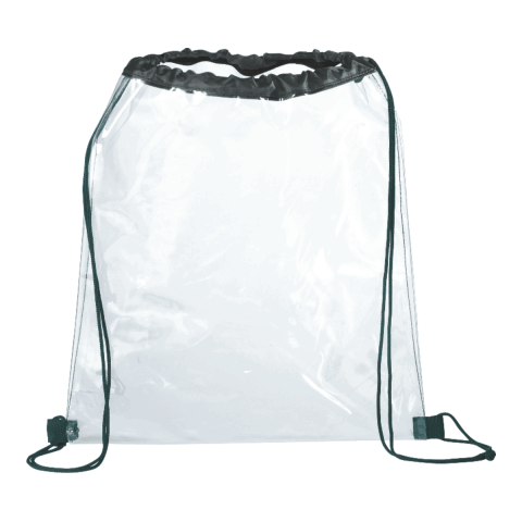 Rally Clear Drawstring Bag Black | No Imprint | not available | not available