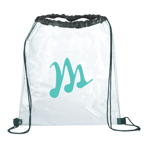 Rally Clear Drawstring Bag Standard | Black | No Imprint | not available | not available