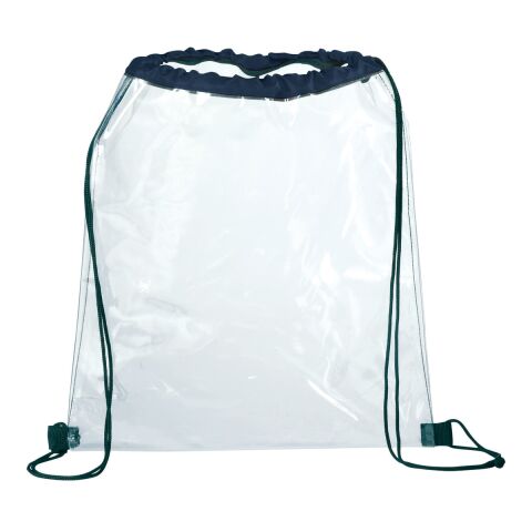 Rally Clear Drawstring Bag Standard | Navy | No Imprint | not available | not available